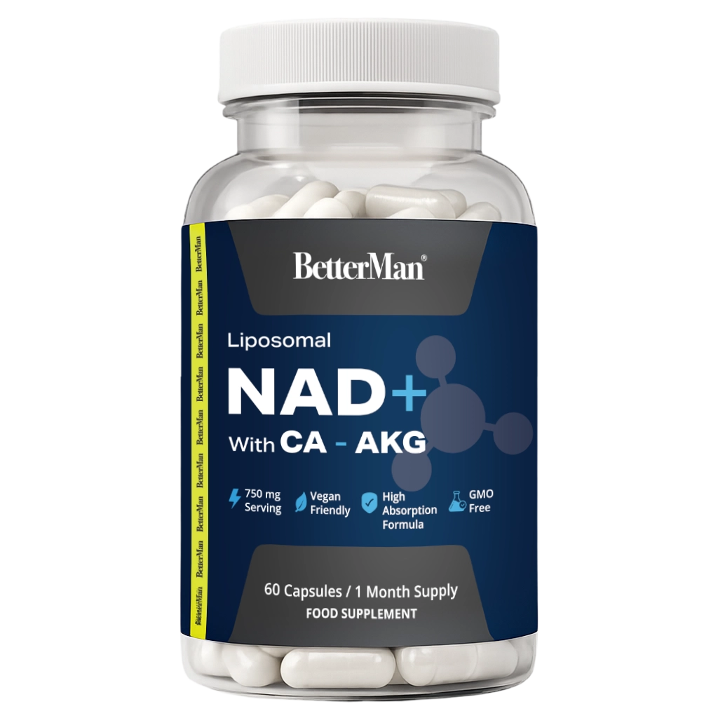Supplement bottle NAD+ and CA AKG 
